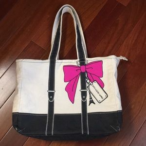 Canvas Paris tote by Bath and Body Works